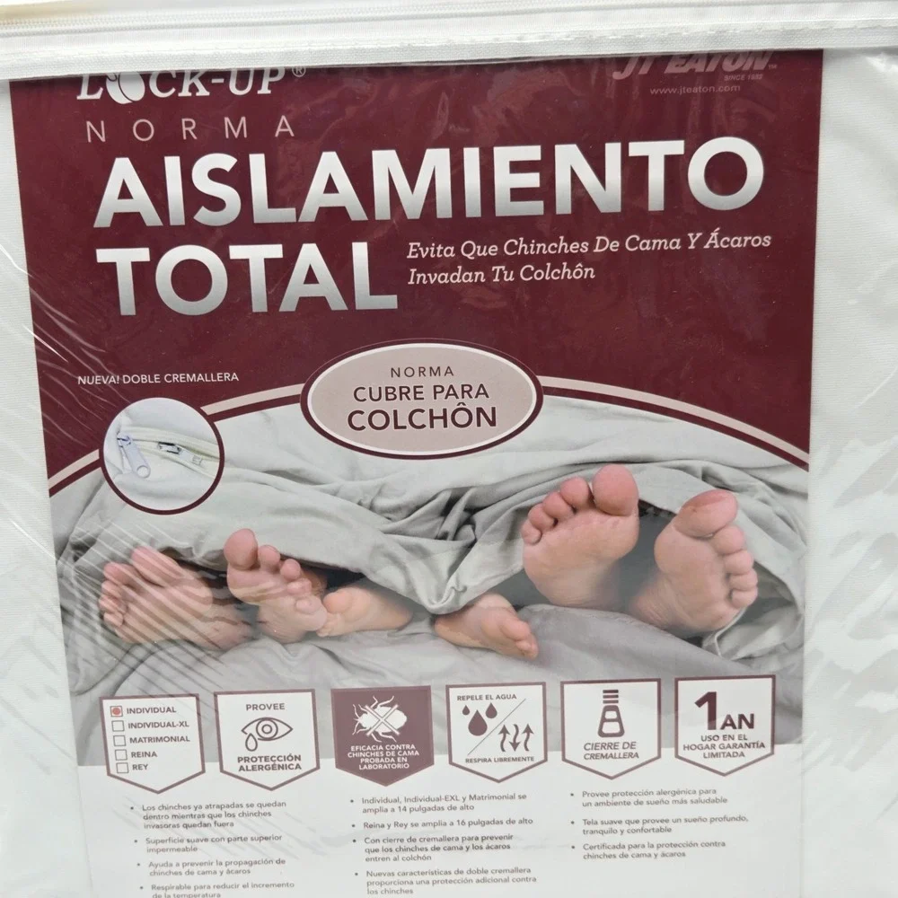 JT Eaton Twin Size Total Encasement Mattress Cover Prevents Bed Bugs Dust Mites